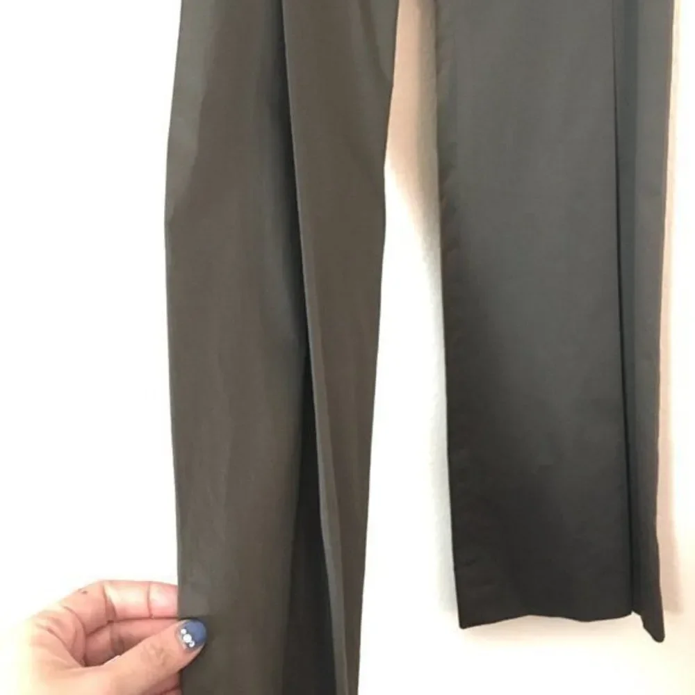 Ulla Johnson Pants Womens Size 2 28x34 Green 100% Cotton Mid Rise Flare Leg